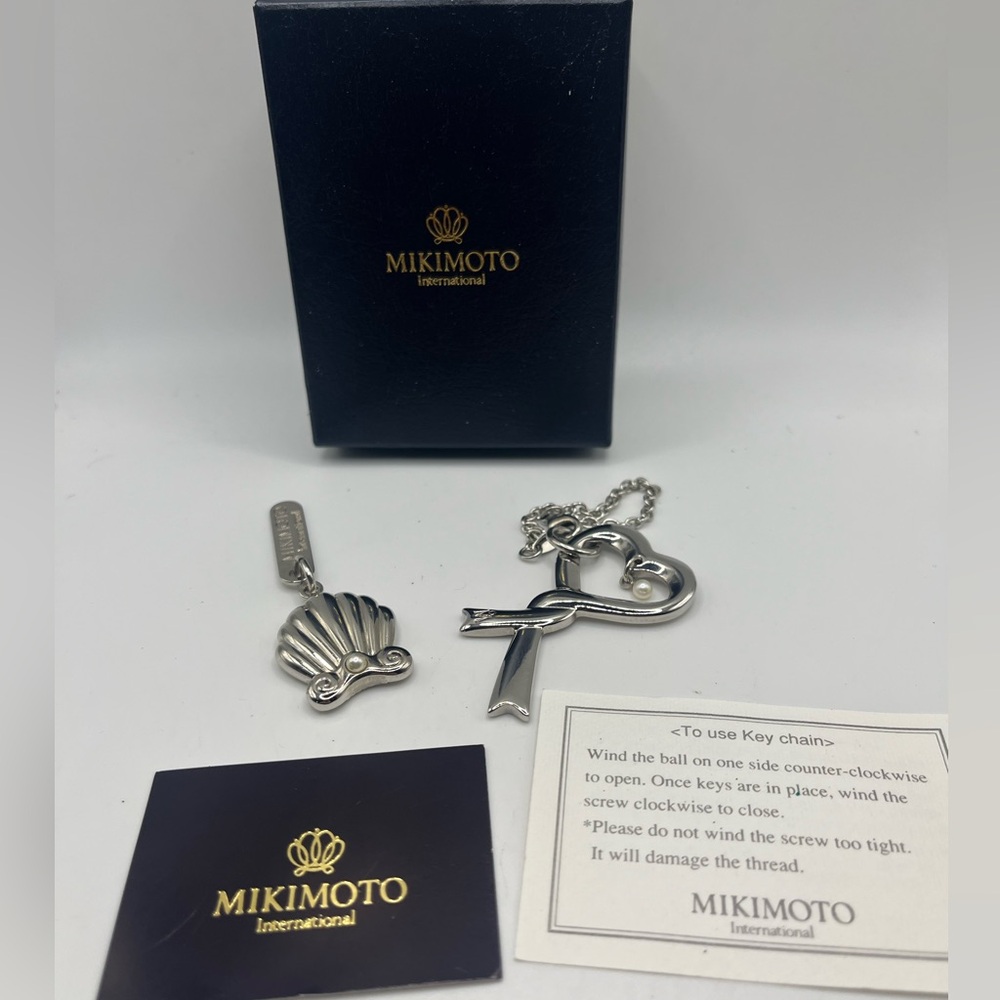 Mikimoto Silver Key and Card Holder